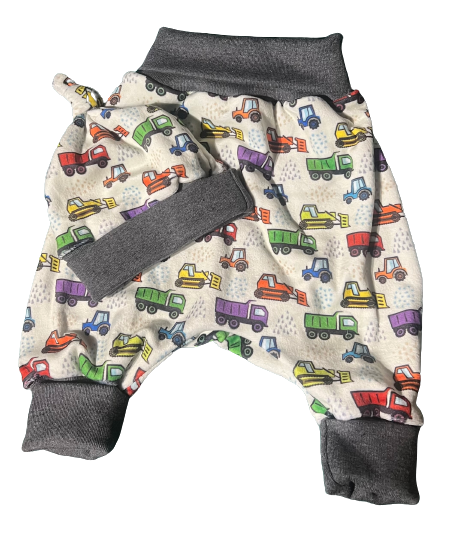 Vehicles Harem/ Playpants (Squish Fabric)
